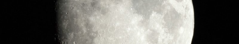 Waxing gibbous moon, 5th Dec 2011