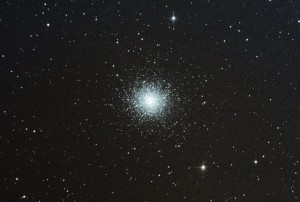 M13 globular cluster in Hercules, 22nd Jun 2012.