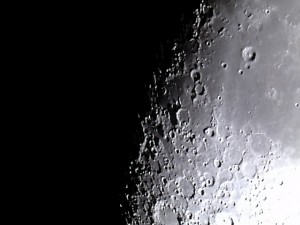 Mare Nubium (top right quarter). Webcam at prime focus, with neutral density filter. Approx 6,000 frames from 5 mins video @ 25 frames per second. Stacked and processed in Registax.