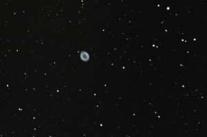 M57 Ring Nebula - Planetary Nebula. 10th Nov 2011. 4x60 second exposures.